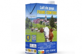 La société Agrodoubs (Flagey, 25) inaugure la ligne de production de son lait 100% comtois